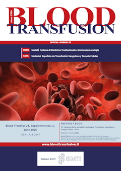 35° Congreso de la Sociedad Española de Transfusión Sanguínea y Terapia Celular - SETS - Abstract Book